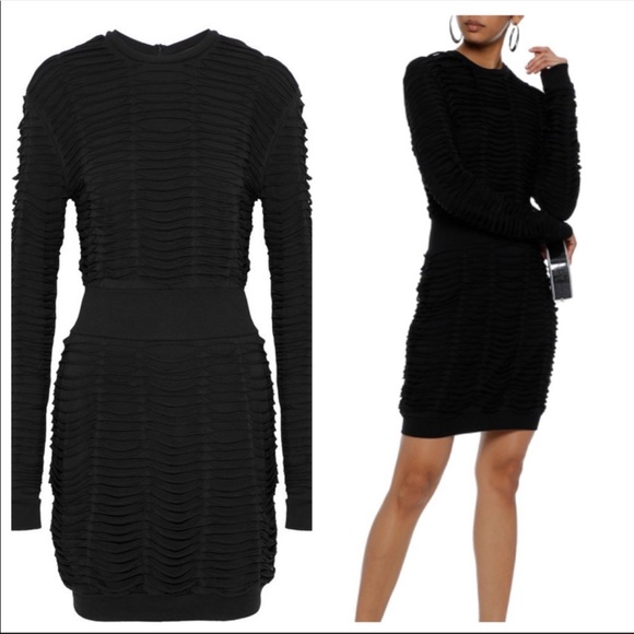 Balmain Dresses & Skirts - Balmain authentic Sliced Stretch black mini dress